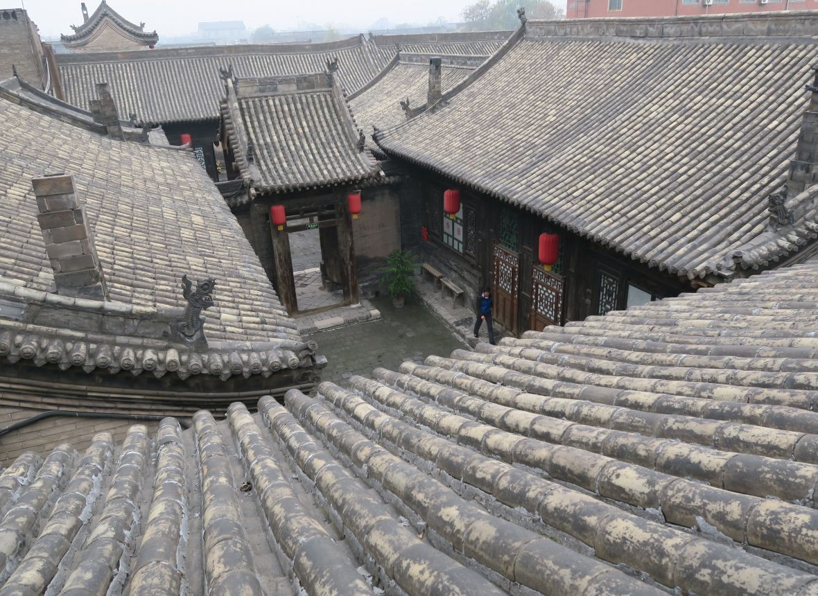 Vista dall’alto di una Courtyard cinese : un cortile interno