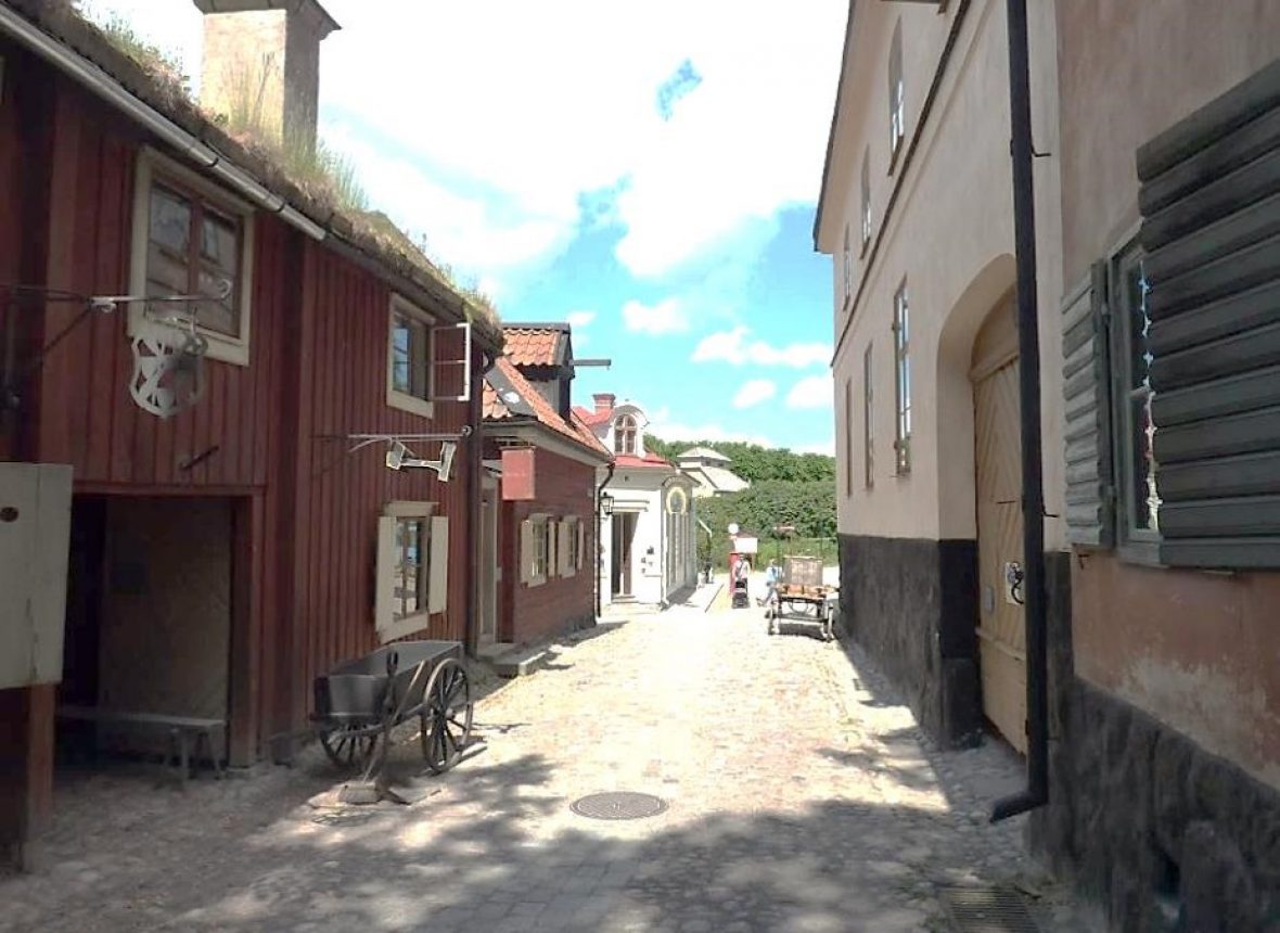 Il quartiere  a Skansen  dove  si affaccia la farmacia di Scheele