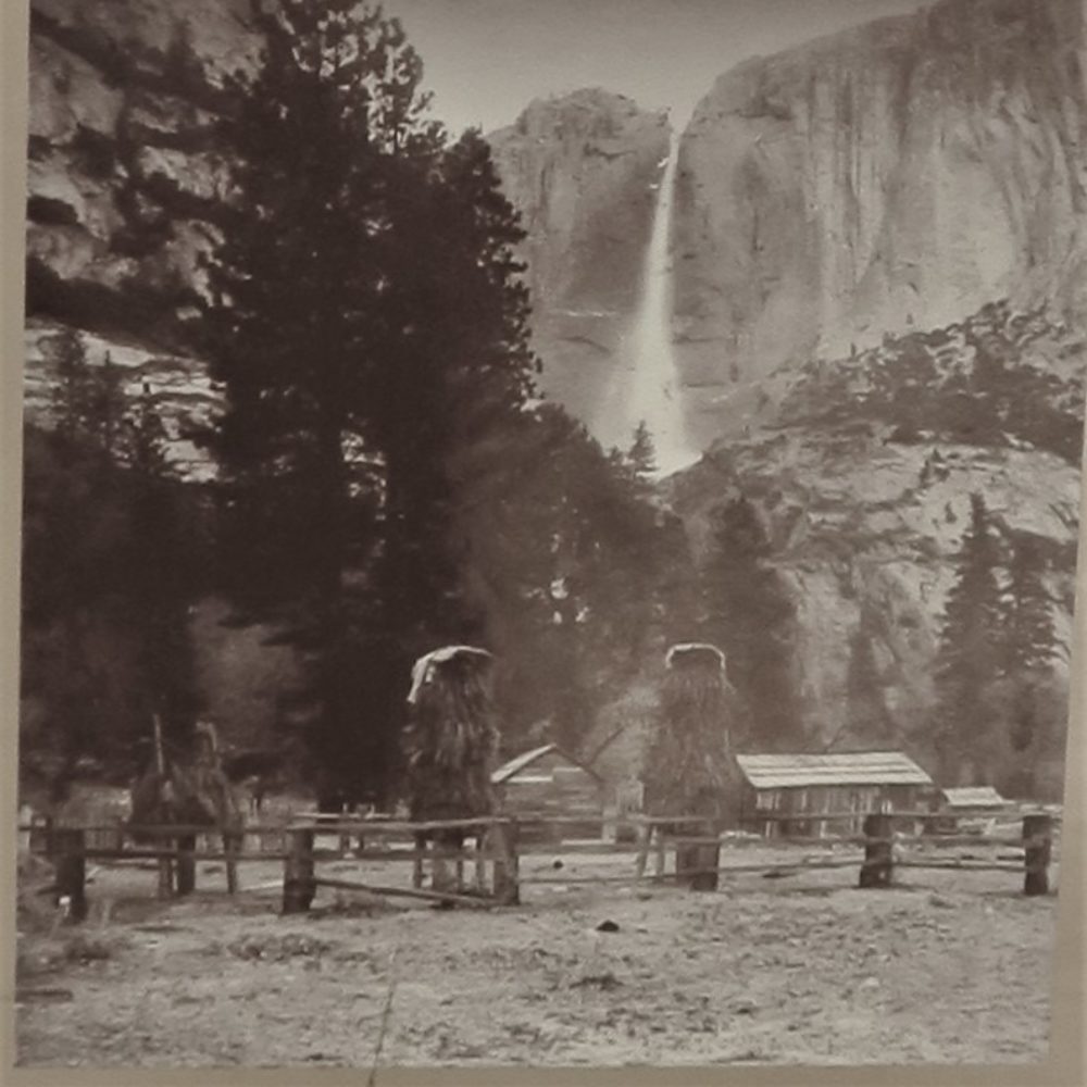 Una delle ultime case nel villaggio di Koomine era in questo luogo , nello stesso posto dove oggi sorge Yosemite Lodge c.1890