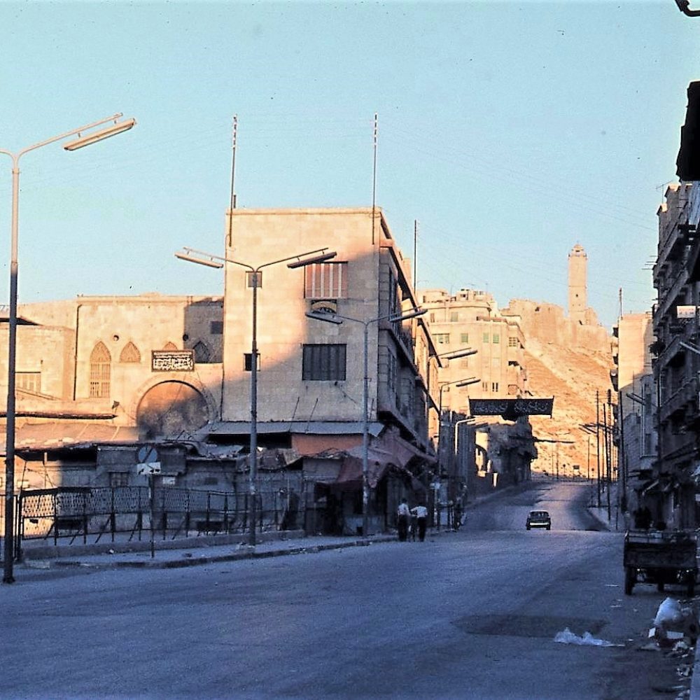 La cittadella sullo sfondo ad Aleppo