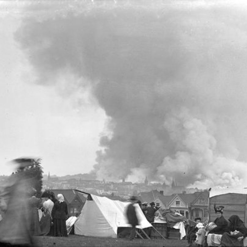 ALAMO SQUARE 1906 : accampamento degli sfollati